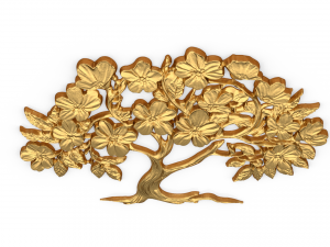 Mural tree decor set ornament 03 3Dモデル