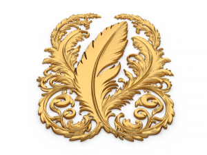 Feather decor set wall mural 07 Modelo 3D
