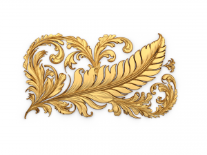 Feather decor set wall mural 10 Modelo 3D
