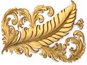 Feather decor set wall mural 10 3Dモデル