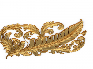 Feather decor set wall mural 10 3Dモデル