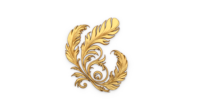 Feather decor set wall panel 11 Modelo 3D .c4d .max .obj .3ds .fbx .stl .blend 