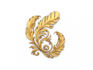 Feather decor set wall panel 11 3Dモデル