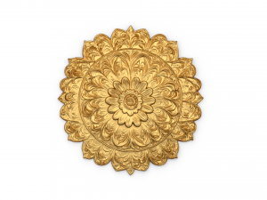 Rosette decorative ceiling medallion 01 3D 모델