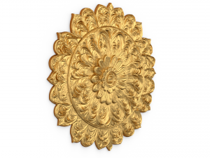 Rosette decorative ceiling medallion 01 3Dモデル