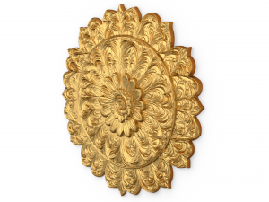 Rosette decorative ceiling medallion 01 3Dモデル