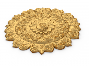 Rosette decorative ceiling medallion 01 3Dモデル