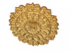Rosette decorative ceiling medallion 01 3Dモデル