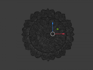 Rosette decorative ceiling medallion 01 3Dモデル