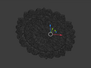Rosette decorative ceiling medallion 01 3Dモデル