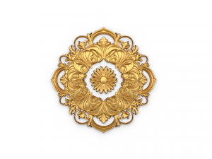 Rosette decorative ceiling medallion 02 3D-Modell