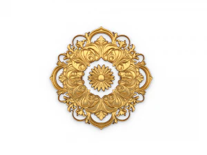 Rosette decorative ceiling medallion 02 3D Model