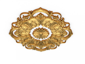 Rosette decorative ceiling medallion 02 3D Model