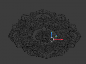 Rosette decorative ceiling medallion 02 3D Model