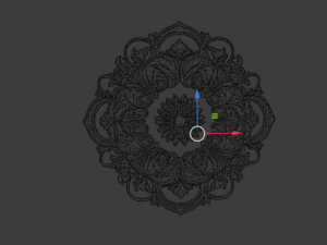 Rosette decorative ceiling medallion 02 3D Model