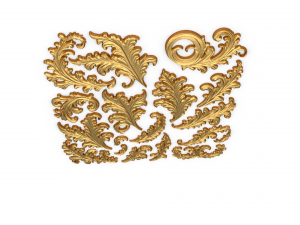 Acanthus Leaves Collection-01 3D Model