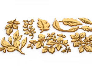 Acanthus Leaves Collection-02 3D Model