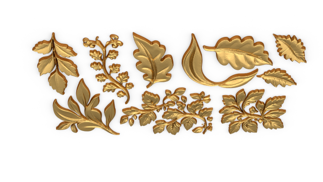 Acanthus Leaves Collection-02 3D Model in Decoration 3DExport