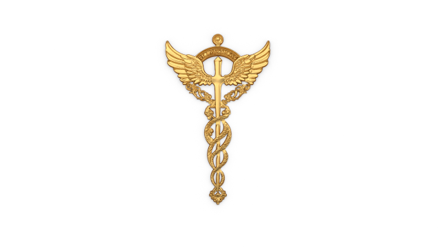 Relief Caduceus carved 02 Model 3D .c4d .max .obj .3ds .fbx .stl .blend 