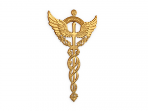 Relief Caduceus carved 02 Model 3D