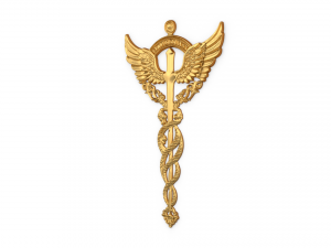 Relief Caduceus carved 02 Model 3D
