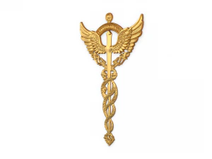 Relief Caduceus carved 02 3D Model