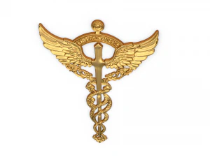 Relief Caduceus carved 02 3D Model