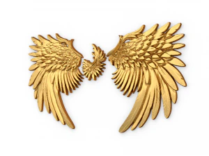 Wings Printable carved decor 07 3D Model