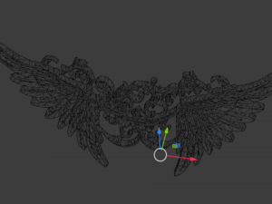 Wings Printable carved decor 08 3D Model
