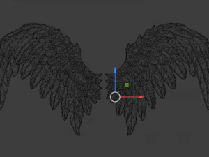 Wings Printable carved decor 09 3D Model