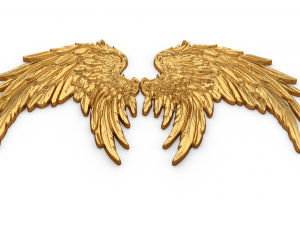 Wings Printable carved decor 10 Modèle 3D