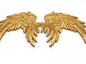 Wings Printable carved decor 10 3D Model