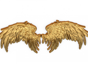 Wings Printable carved decor 10 Modèle 3D
