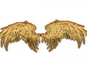 Wings Printable carved decor 10 3D Model