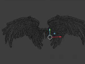 Wings Printable carved decor 10 3D Model