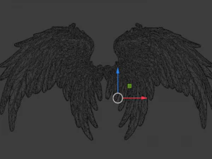 Wings Printable carved decor 10 3D Model