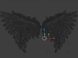 Wings Printable carved decor 11 3D Model