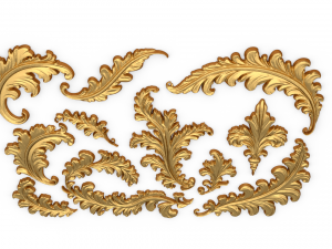 Acanthus Leaves Collection-03 3D Model