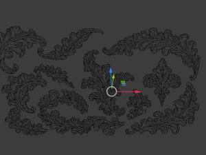 Acanthus Leaves Collection-03 3D Model