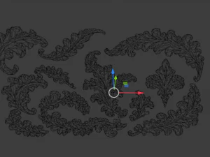 Acanthus Leaves Collection-03 3D Model