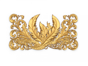 Feather decor set wall panel 13 3D Модель