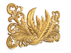 Feather decor set wall panel 13 3D मॉडल