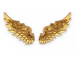 Wings Printable carved decor 12 Model 3D