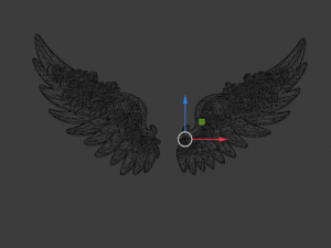 Wings Printable carved decor 12 Model 3D