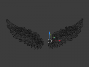 Wings Printable carved decor 12 Model 3D