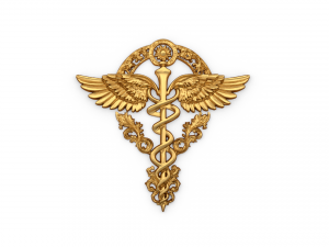 Relief Caduceus carved 04 3D Model