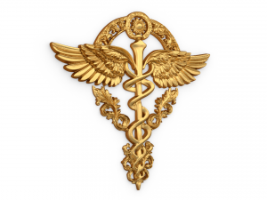 Relief Caduceus carved 04 3D Model