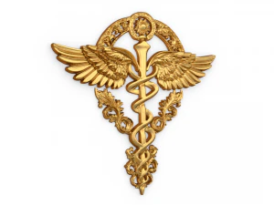 Relief Caduceus carved 04 3D Model