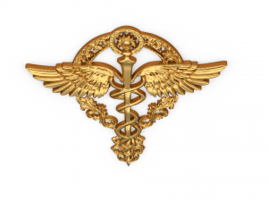 Relief Caduceus carved 04 3D Model