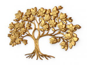 Mural tree decor set ornament 04 3Dモデル